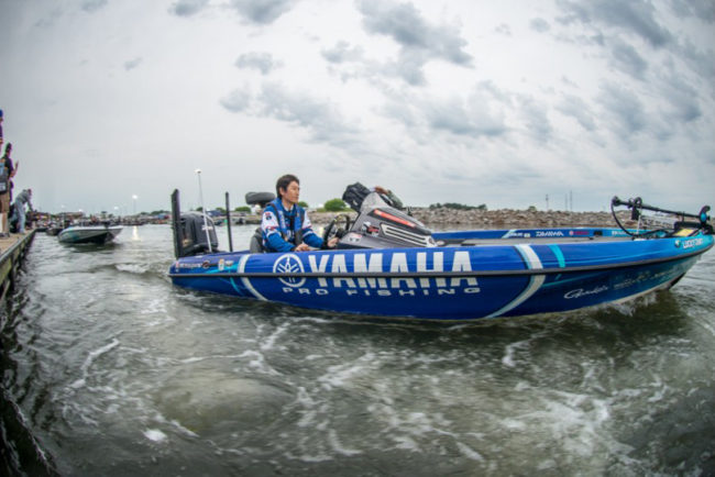 Make sure to tune into Bassmaster LIVE to follow the top anglers today on the water and see who is going to make the final cut here at the 4th stop of the Bassmaster Elite Series season on Lake Wheeler. Photo: Garrick Dixon